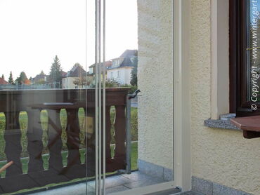 Glashaus - Terrassenueberdachung mit Schiebeverglasung