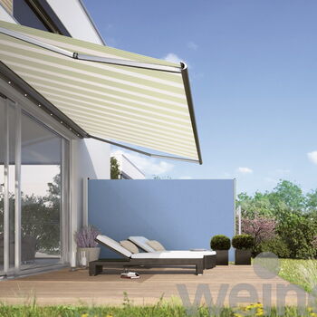 weinor Markise + Seitenmarkise schützt vor fremden Blicken, Sonne, kühlem Seitenwind