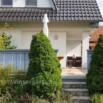 Terrasse vor dem Umbau - Terrassenüberdachung aus Alu für Dresden, Leipzig, Chemnitz