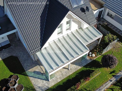 Moderner Wintergarten - Mehr Wohnraum aus Glas - Made in Germany - Ansicht von oben
