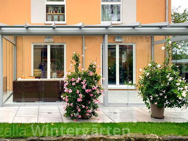 Glashaus - Kaltwintergarten aus Alu mit Schiebeverglasung - Außen-Ansicht - von Kwozalla in Sachsen