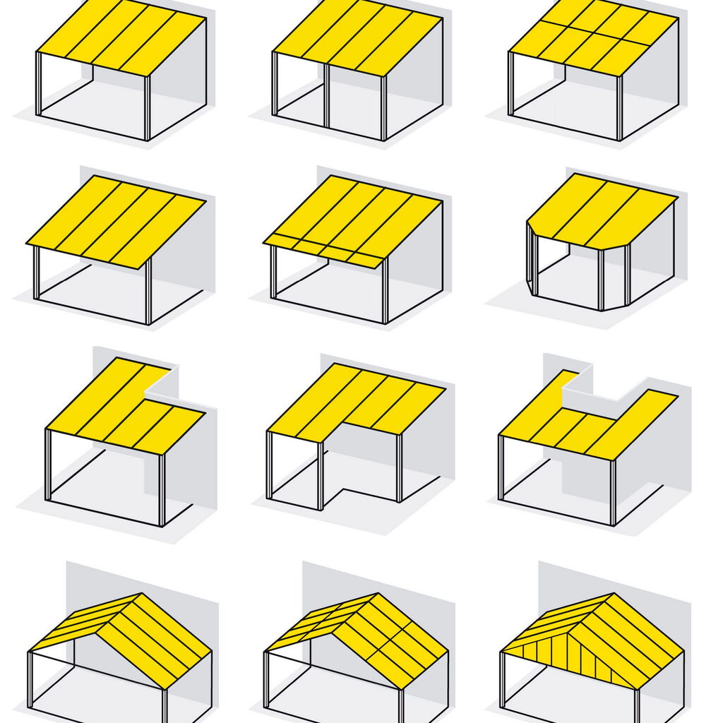 Dachformen für Terrassenüberdachungen